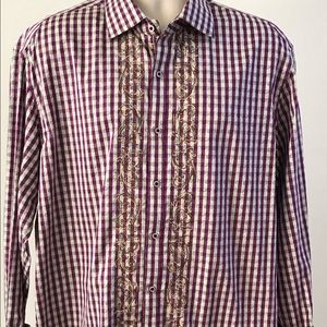 Robert Graham Gently Worn Sleeve Shirt.